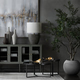 Mason Grey/Silver Table Lamp - Ornate Home