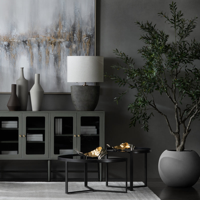 Mason Grey/Silver Table Lamp - Ornate Home