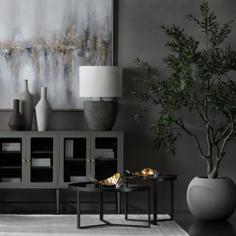 Mason Grey/Silver Table Lamp - Ornate Home