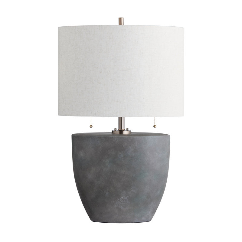 Mason Grey/Silver Table Lamp - Ornate Home