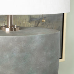 Mason Grey/Silver Table Lamp - Ornate Home