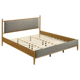 Mason Light Brown 46-inch Eastern King Panel Platform Bed - Ornate Home