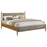 Mason Light Brown 46-inch Eastern King Panel Platform Bed - Ornate Home