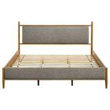 Mason Light Brown 46-inch Eastern King Panel Platform Bed - Ornate Home