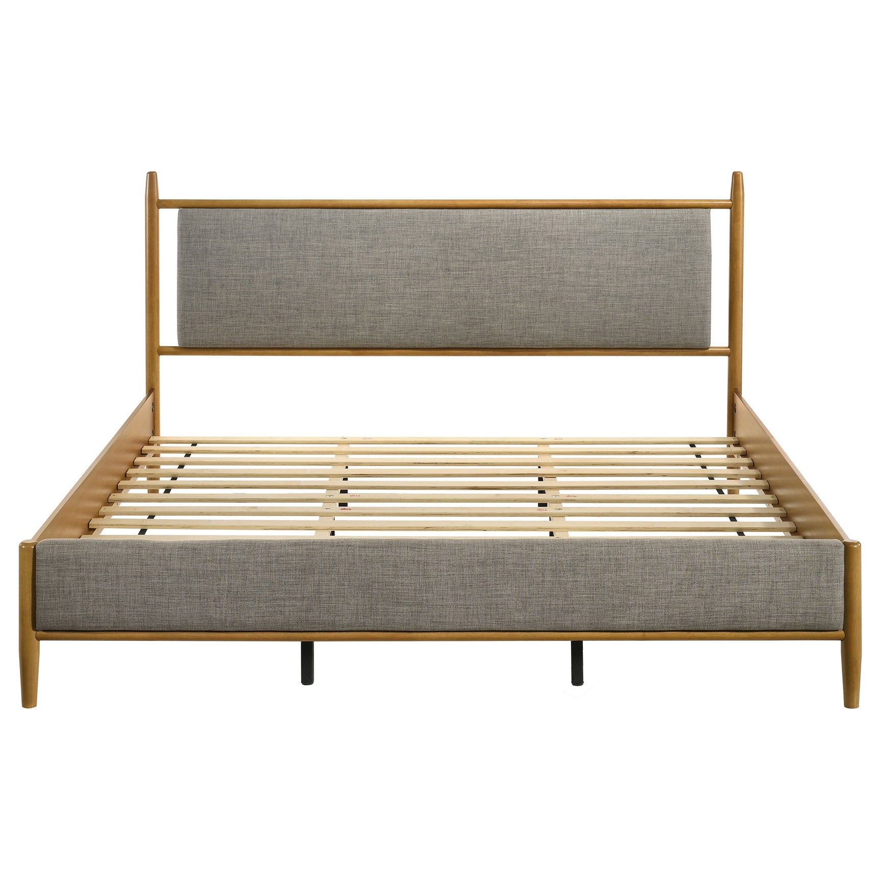 Mason Light Brown 46-inch Eastern King Panel Platform Bed - Ornate Home