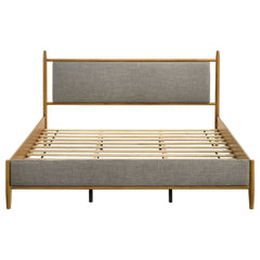 Mason Light Brown 46-inch Eastern King Panel Platform Bed - Ornate Home