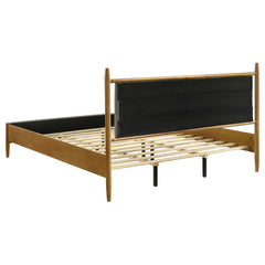 Mason Light Brown 46-inch Eastern King Panel Platform Bed - Ornate Home