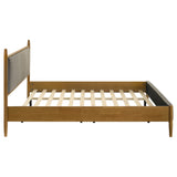 Mason Light Brown 46-inch Eastern King Panel Platform Bed - Ornate Home