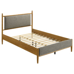 Mason Light Brown 46-inch Full Panel Platform Bed - Ornate Home