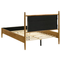 Mason Light Brown 46-inch Full Panel Platform Bed - Ornate Home