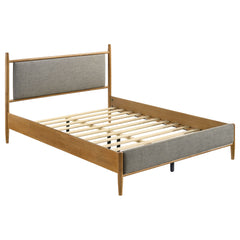 Mason Light Brown 46-inch Queen Panel Platform Bed - Ornate Home