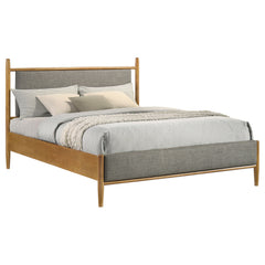 Mason Light Brown 46-inch Queen Panel Platform Bed - Ornate Home