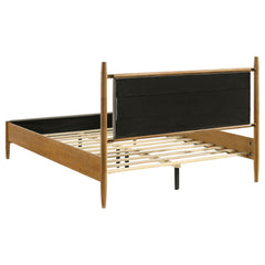 Mason Light Brown 46-inch Queen Panel Platform Bed - Ornate Home