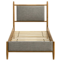 Mason Light Brown 46-inch Twin Panel Platform Bed - Ornate Home