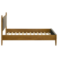 Mason Light Brown 46-inch Twin Panel Platform Bed - Ornate Home