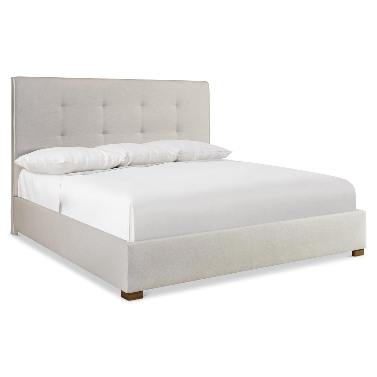Mason Light Gray Queen Panel Bed - Ornate Home