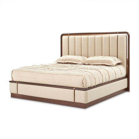 Mason Park Umber/Gazelle King Platform Bed with Lift Mechanism - Ornate Home