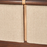 Mason Park Umber/Gazelle Queen Platform Bed with Lift Mechanism - Ornate Home