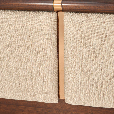 Mason Park Umber/Gazelle Queen Platform Bed with Lift Mechanism - Ornate Home