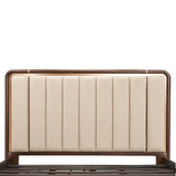 Mason Park Umber/Gazelle Queen Platform Bed with Lift Mechanism - Ornate Home