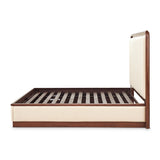 Mason Park Umber/Gazelle Queen Platform Bed with Lift Mechanism - Ornate Home