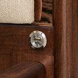 Mason Park Umber/Gazelle Queen Platform Bed with Lift Mechanism - Ornate Home