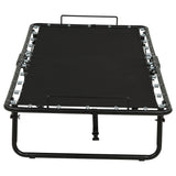 Massey Black Twin Folding Bed Frame With Memory Foam Mattress - Ornate Home
