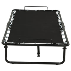 Massey Black Twin Folding Bed Frame With Memory Foam Mattress - Ornate Home