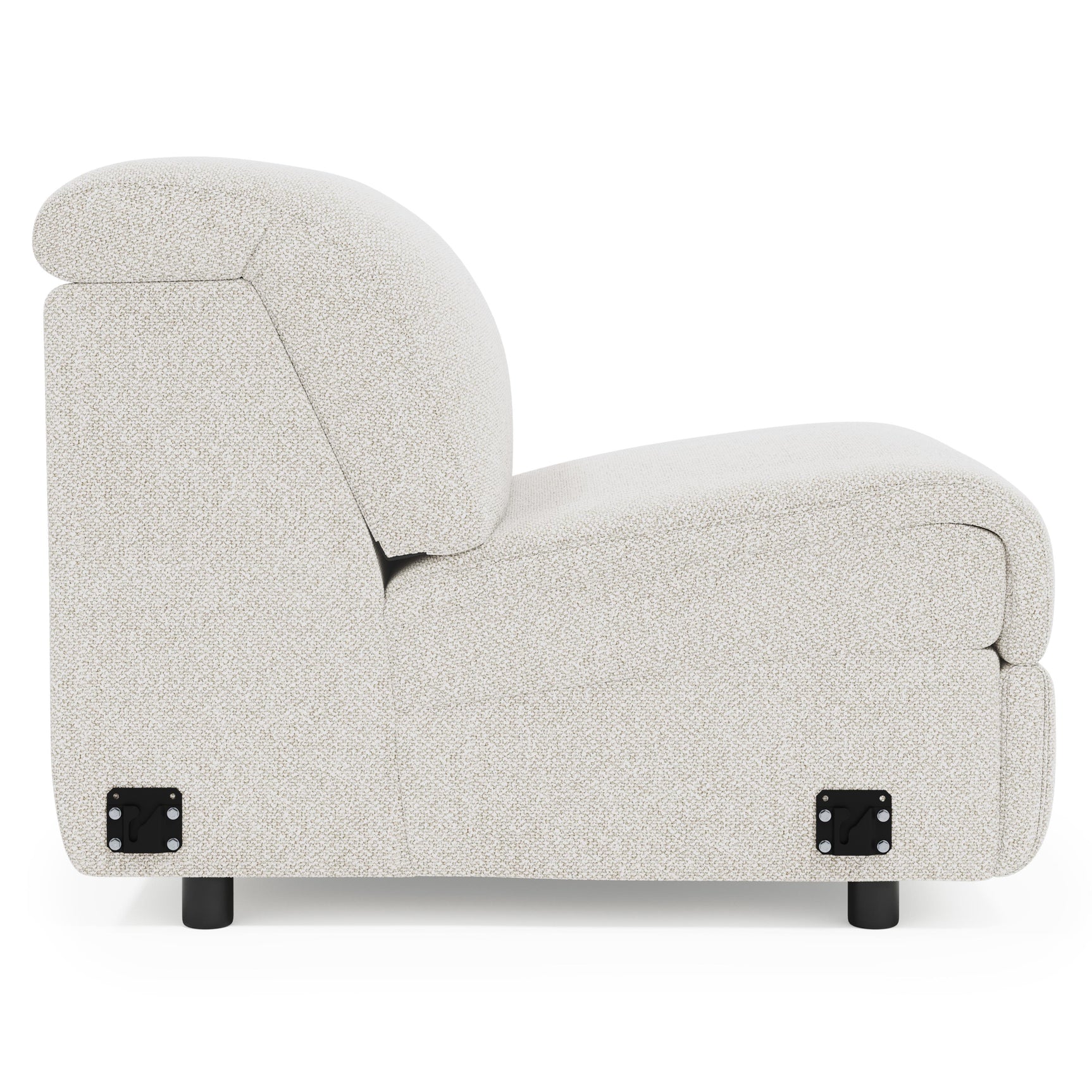 Massimo Beige Armless Chair - Ornate Home