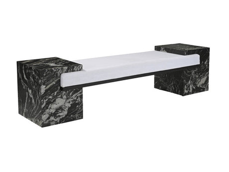 Massimo Black/White Bench - Ornate Home