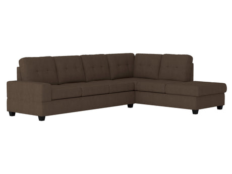 Maston Chocolate 2-Piece Reversible Sectional - Ornate Home