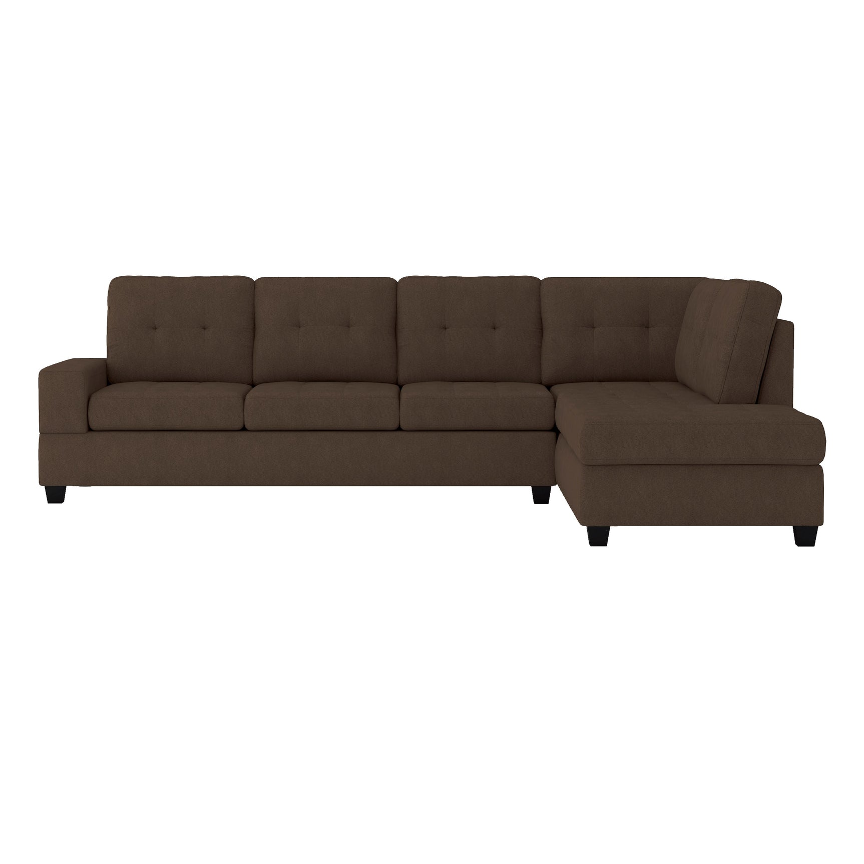 Maston Chocolate 2-Piece Reversible Sectional - Ornate Home