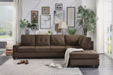 Maston Chocolate 2-Piece Reversible Sectional - Ornate Home