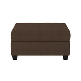 Maston Chocolate 3-Piece Reversible Sectionals And Storage Ottoman - Ornate Home