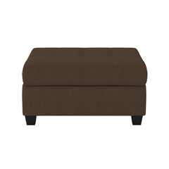 Maston Chocolate 3-Piece Reversible Sectionals And Storage Ottoman - Ornate Home