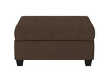Maston Chocolate Ottoman - Ornate Home