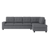 Maston Dark Gray 2-Piece Reversible Sectional - Ornate Home