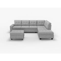Maston Dark Gray 2-Piece Reversible Sectional - Ornate Home