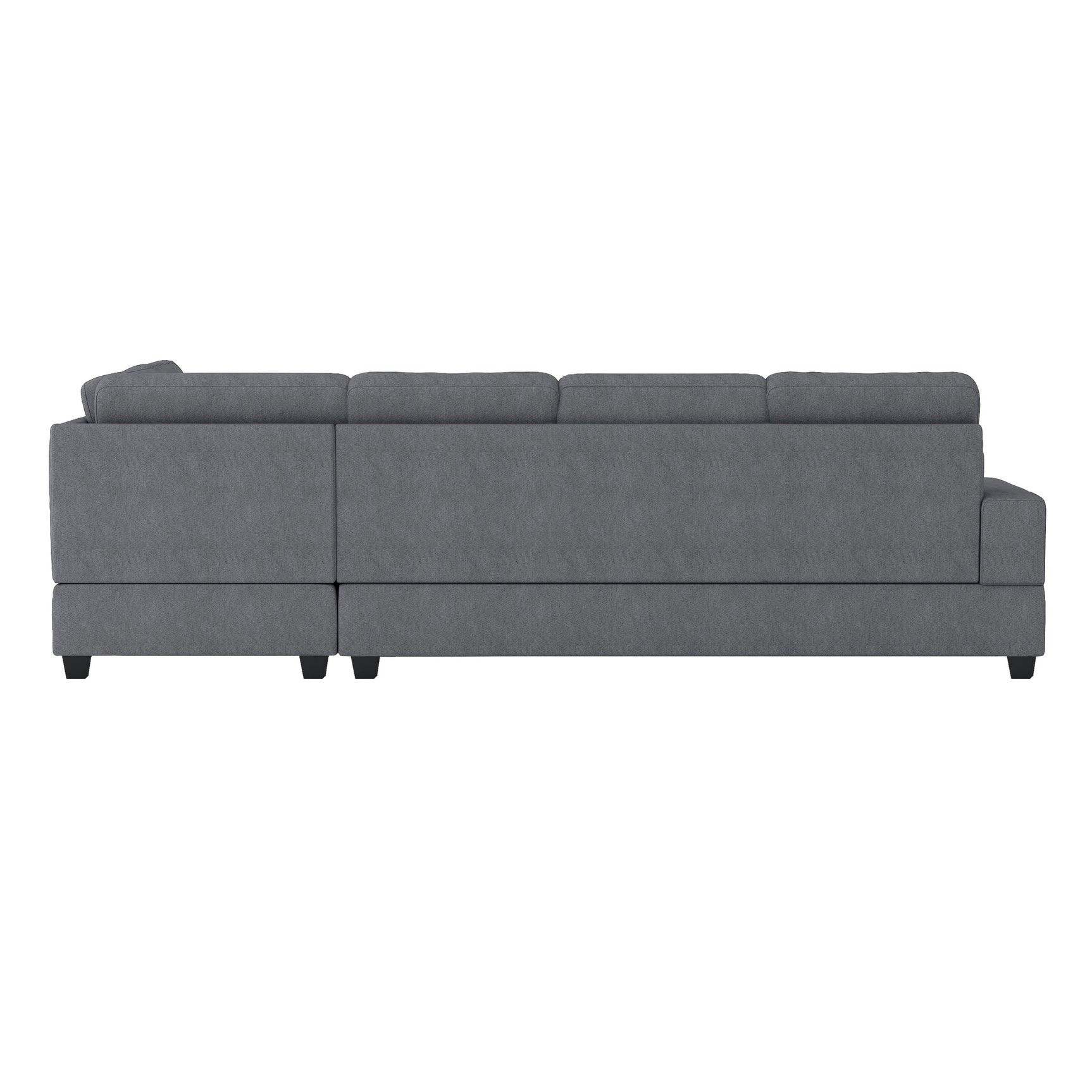 Maston Dark Gray 3-Piece Reversible Sectionals And Storage Ottoman - Ornate Home
