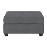 Maston Dark Gray 3-Piece Reversible Sectionals And Storage Ottoman - Ornate Home