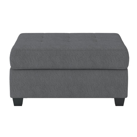 Maston Dark Gray 3-Piece Reversible Sectionals And Storage Ottoman - Ornate Home
