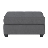 Maston Dark Gray 3-Piece Reversible Sectionals And Storage Ottoman - Ornate Home