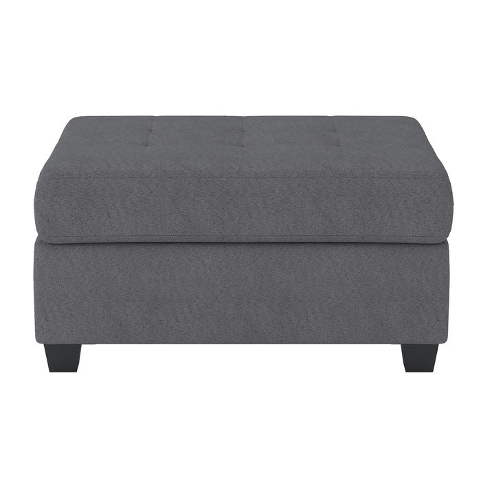 Maston Dark Gray 3-Piece Reversible Sectionals And Storage Ottoman - Ornate Home