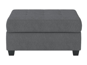 Maston Dark Gray Ottoman - Ornate Home