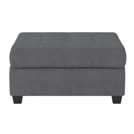 Maston Dark Gray Ottoman - Ornate Home