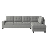 Maston Gray 2-Piece Reversible Sectional - Ornate Home