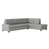 Maston Gray 3-Piece Reversible Sectionals & Storage Ottoman - Ornate Home