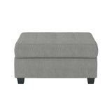 Maston Gray 3-Piece Reversible Sectionals & Storage Ottoman - Ornate Home