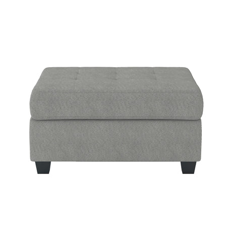 Maston Gray 3-Piece Reversible Sectionals & Storage Ottoman - Ornate Home