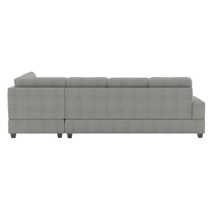 Maston Gray 3-Piece Reversible Sectionals & Storage Ottoman - Ornate Home